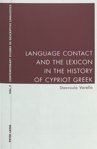 Varella Stavroula - Language Contact and the Lexicon in the History of Cypriot Greek.