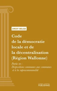 Code de la démocratie locale et de la décentralisation (Région Wallonne)