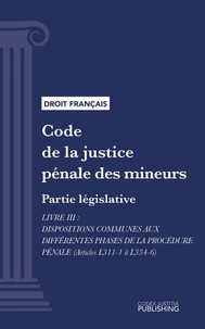Code de la justice pénale des mineurs