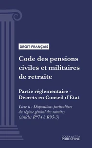 Code des pensions civiles et militaires de retraite