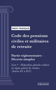 Code des pensions civiles et militaires de retraite