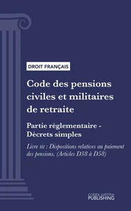 Code des pensions civiles et militaires de retraite