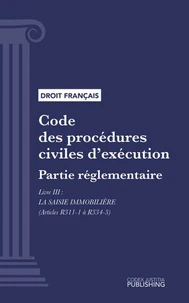 Code des procédures civiles d'exécution