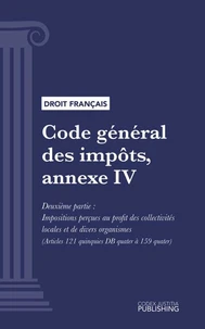 Code général des impôts, annexe IV