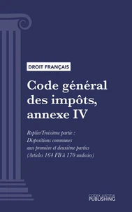 Code général des impôts, annexe IV