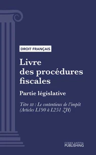 Livre des procédures fiscales