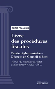 Livre des procédures fiscales