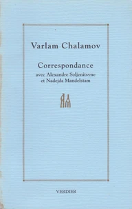 Correspondance avec A. Soljenistsyne