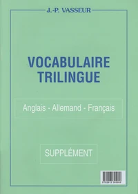 Vocabulaire trilingue anglais-allemand-français