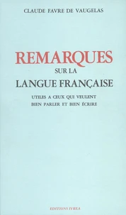 Remarques sur la langue française