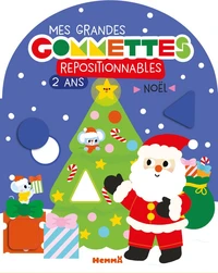 Mes grandes gommettes repositionnables - 2 ans - Noël (Père Noël)