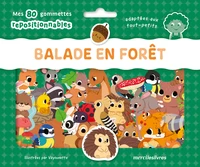 Balade en forêt - Ma pochette de gommettes repositionnables