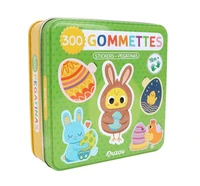 Boite de gommettes métal - pâques