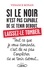 Si le noir n'est pas capable de se tenir debout, laissez-le tomber. Tout ce que je vous demande, c'est de ne pas l'empêcher de se tenir debout...