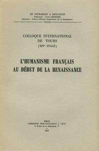L'humanisme français au début de la Renaissance