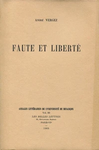 Faute et liberté