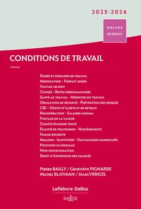 Conditions de travail