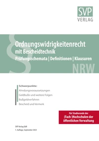 Ordnungswidrigkeitenrecht mit Bescheidtechnik