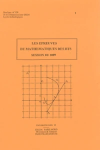 Les épreuves de mathématiques aux BTS 2009