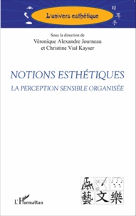 Véronique Alexandre Journeau et Christine Vial Kayser - Notions esthétiques - La perception sensible organisée.