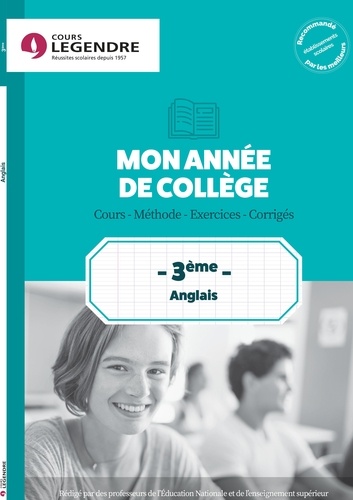 Anglais 3e. Cours, méthode, exercices, corrigés