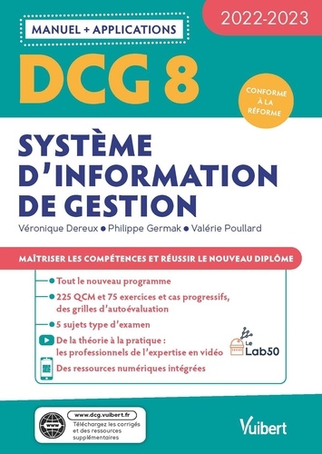Système d'information de gestion DCG 8. Manuel et Applications  Edition 2022-2023