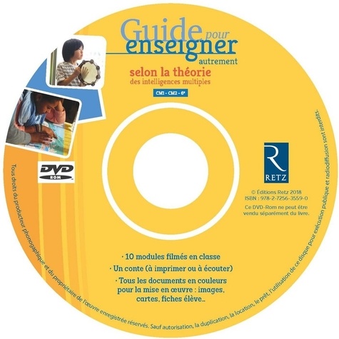Guide pour enseigner autrement selon la théorie des intelligences multiples CM1-CM2-6e  avec 1 DVD