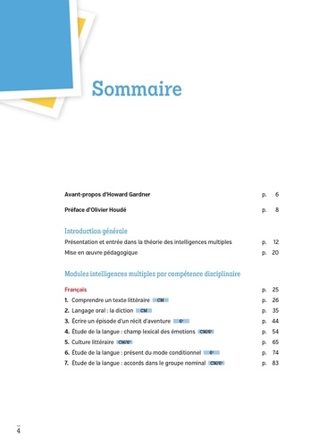 Guide pour enseigner autrement selon la théorie des intelligences multiples CM1-CM2-6e  avec 1 DVD