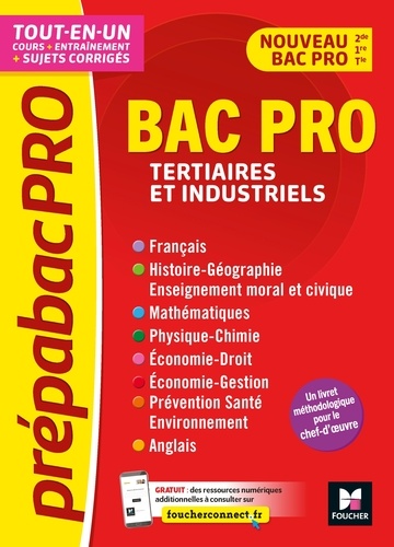 Véronique Hardy et Marc Boulanger - PrépabacPro - Bac Pro Tertiaires et industriels - Matières générales - Révision et entraînement.