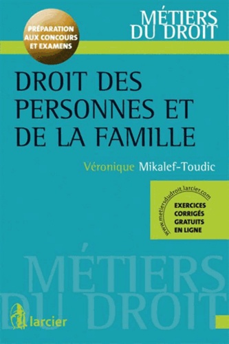 Véronique Mikalef-Toudic - Droit des personnes et de la famille.