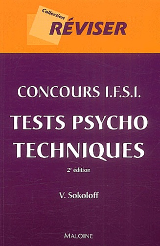 Véronique Sokoloff - Concours IFSI - Tests psychotechniques.