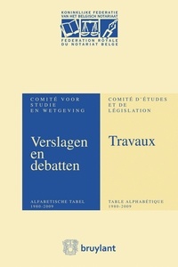 Verslagen&Debatten van het Comité voor Studie en Wetgeving.
