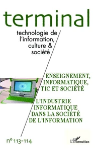 Enseignement, informatique, TIC et société ; L'industrie informatique dans la société de l'information