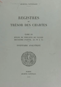 Registres du trésor des Chartes