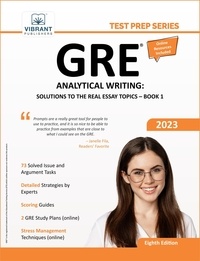  Vibrant Publishers - GRE Analytical Writing: Solutions to the Real Essay Topics - Book 1 - Test Prep Series.