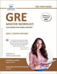  Vibrant Publishers - GRE Master Wordlist: 1535 Words for Verbal Mastery - Test Prep Series.