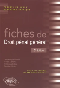 Fiches de droit pénal général