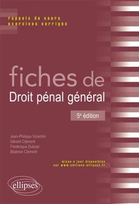 Fiches de droit pénal général