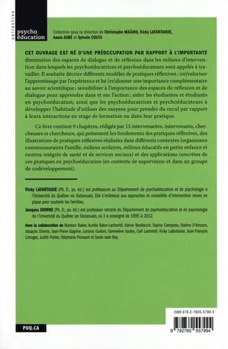 Pour une pratique réflexive de l'intervention psychoéducative