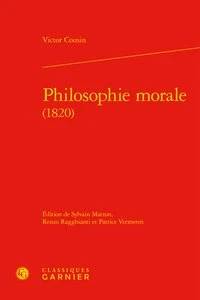 Philosophie morale (1820)