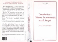 Contribution à l'histoire du mouvement social français