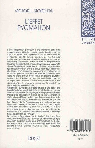 L'effet Pygmalion. Pour une anthropologie historique des simulacres