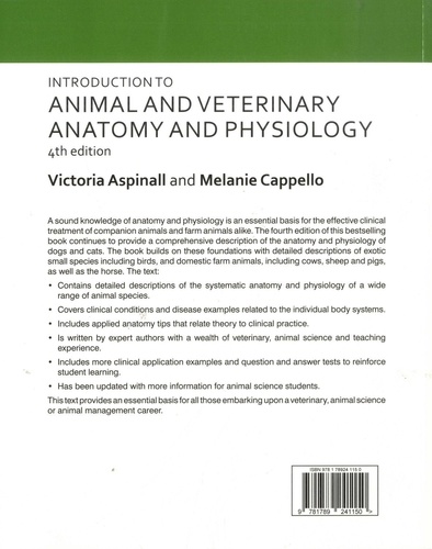 Introduction to Animal and Veterinary Anatomy and Physiology 4th edition
