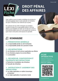 Droit pénal des affaires