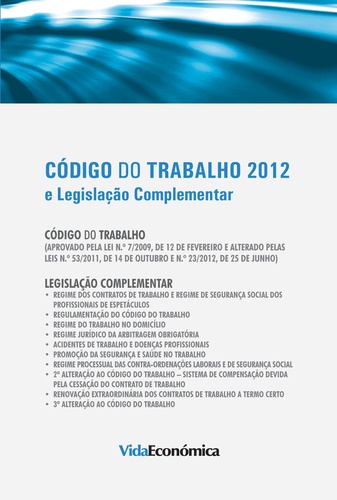 Código do trabalho 2012. e Legislação Complementar