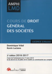 Cours de droit général des sociétés