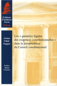 Les "garanties légales des exigences constitutionnelles" dans la jurisprudence du Conseil constitutionnel