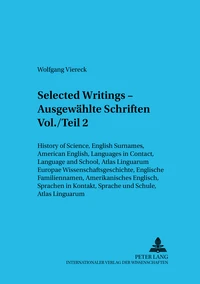 Selected Writings – Ausgewählte Schriften Vol./Teil 2