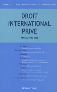 Travaux du Comité français de droit international privé