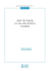 Le jeu des échecs moralisé